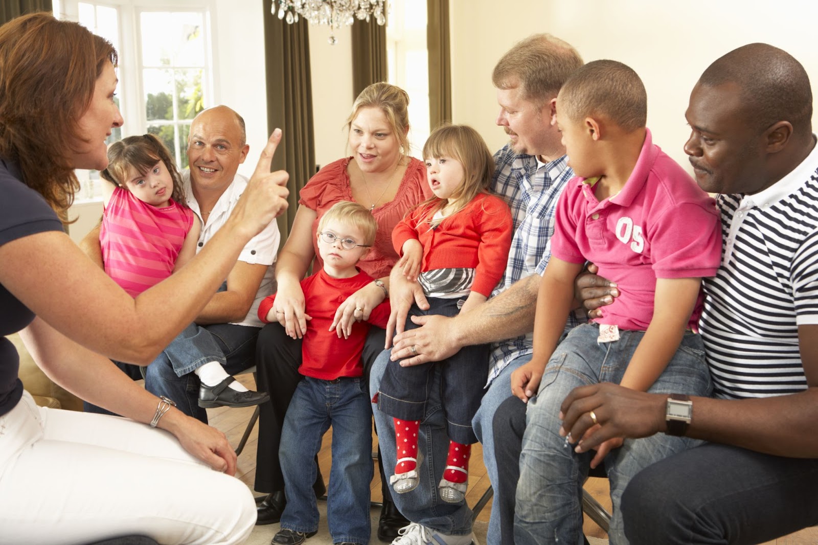 A group of foster parents finding support for themselves and the needs of their special needs foster children